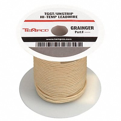 High Temp Lead Wire 18AWG 250ft Natural