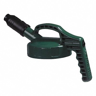 G3515 Stumpy Spout Lid w/1 In Outlet Dk Green