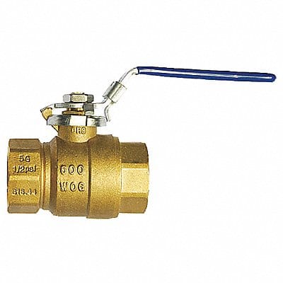 Brass Ball Valve Inline FNPT 3/8 in