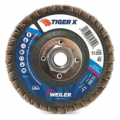 J1581 Flap Disc 7 in x 36 Grit 7/8 8600 RPM