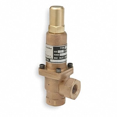 Pressure Relief Valve 1In 400 psi Bronze