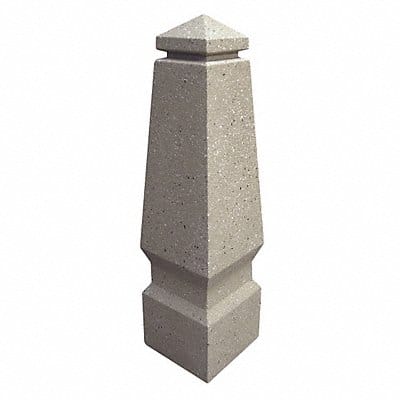 Bollard Square 12in.Lx7.5in.Wx45in.H