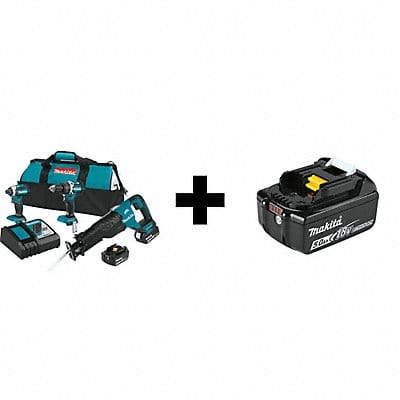 Cordless Combination Kit 18V DC 3 Tools