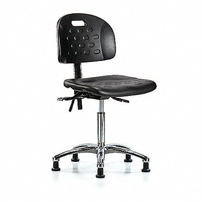 Poly Chair Chrome Med Tilt Stat Blk