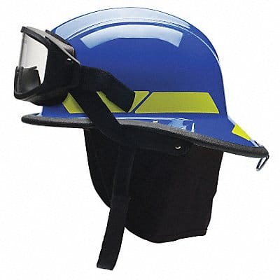 Fire Helmet Blue Modern