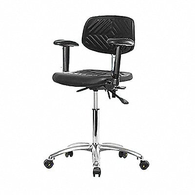 Poly ESD Chair Med Bench Arms Casters