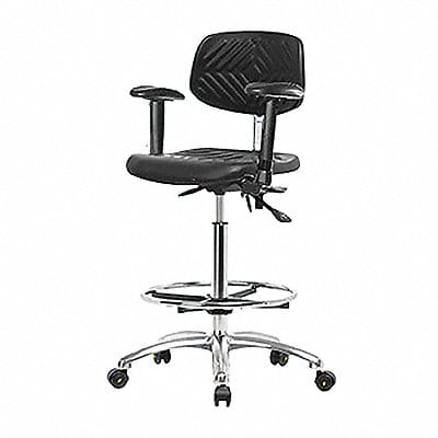 Poly ESD Chair High FR Arms Casters