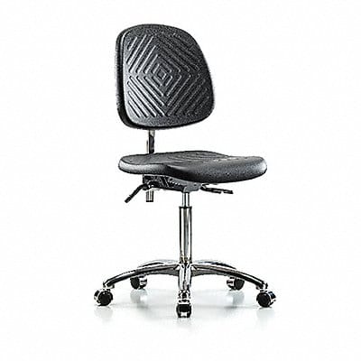 Poly CR Chair Med Md Bk T Cast Blk