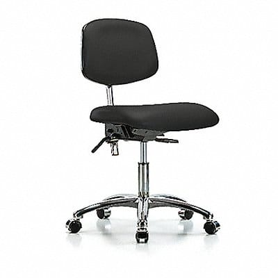 Vinyl CR Chair Low Tilt Cast Blk