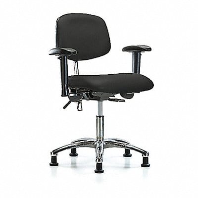 Vinyl CR Chair Low AA Stat Blk