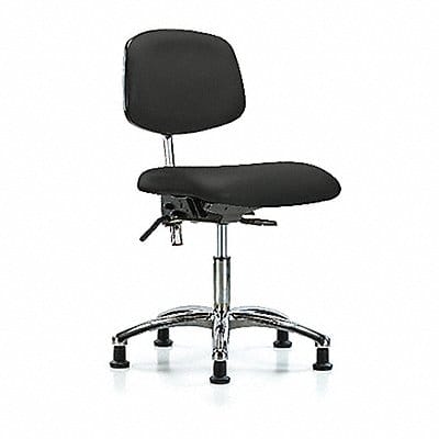 Vinyl Clean Room Chair Low Stat Blk