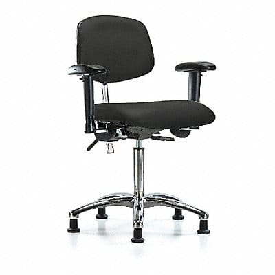 Vinyl CR Chair Med T AA Stat Blk