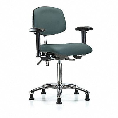 Vinyl CR Chair Med T AA Stat Blue