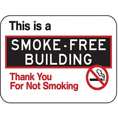 No Smoking Sign 18 inx24 in Aluminum