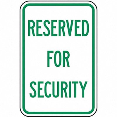 Security Parking Sign 18 x 12