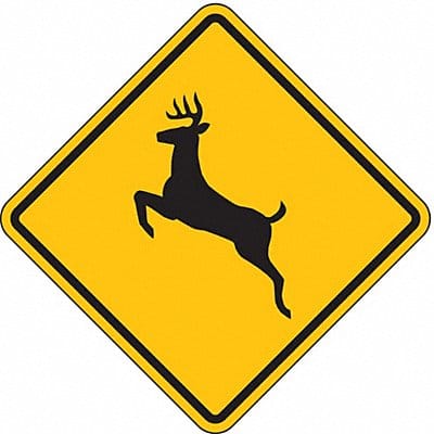 Deer Crossing Traffic Sign 24 x 24