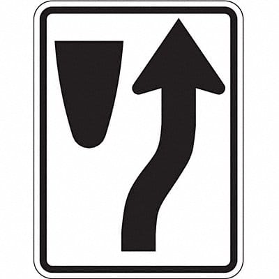 Keep Right Traffic Sign 24 x 18