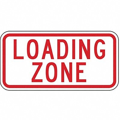 Loading Zone Parking Sign 6 x 12