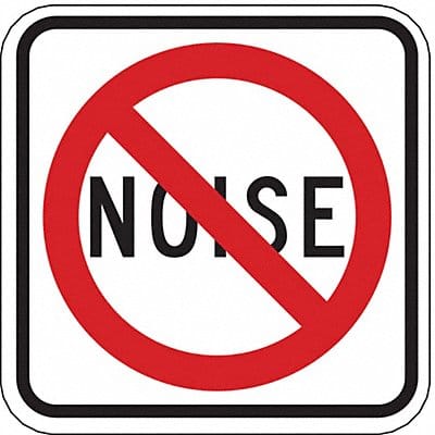 Noise Prohibition Traffic Sign 18 x 18