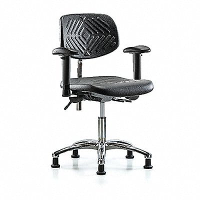 Poly CR Chair Low AA Stat Blk