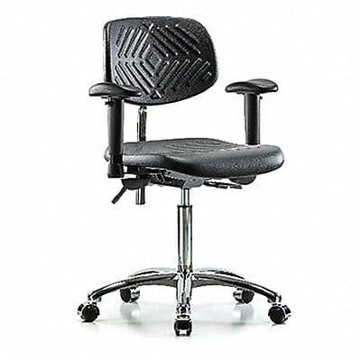 Poly CR Chair Med Tilt AA Cast Blk