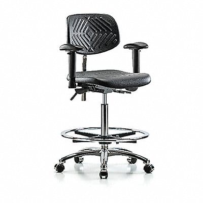 Poly CR Chair High AA FR Cast Blk