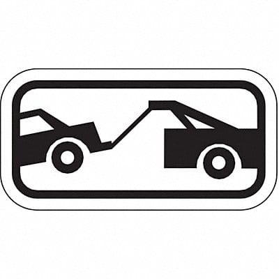 Towing Sym Parking Sign 6 x 12