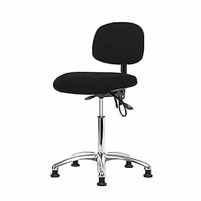 Fabric ESD Chair Med Glides Black