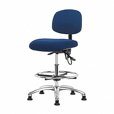 Fabric ESD Chair Med FR Glides Blue