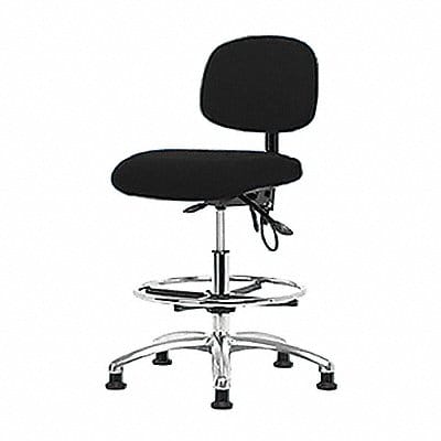 Fabric ESD Chair High FR Glides Blk