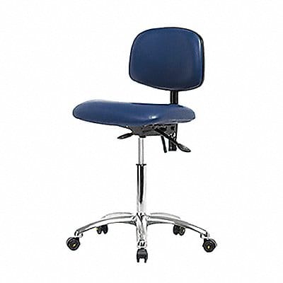 Vinyl ESD Chair Desk Casters Blue