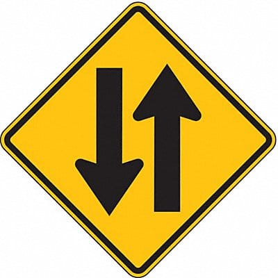 Two Way Traffic Traffic Sign 24 x 24