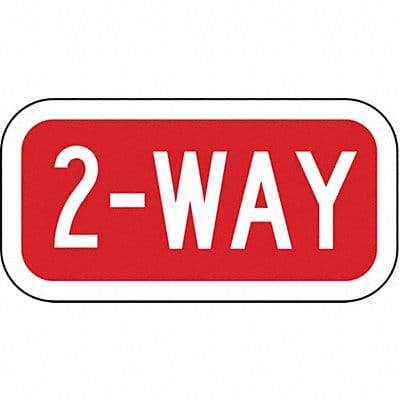 2-Way Traffic Sign 6 x 12