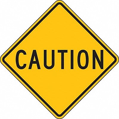 Caution Traffic Sign 24 x 24