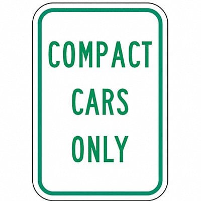 Compact Car Parking Sign 18 x 12