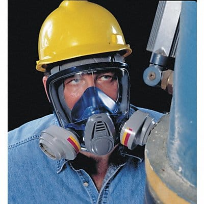 Full Face Respirator L Blue Gray