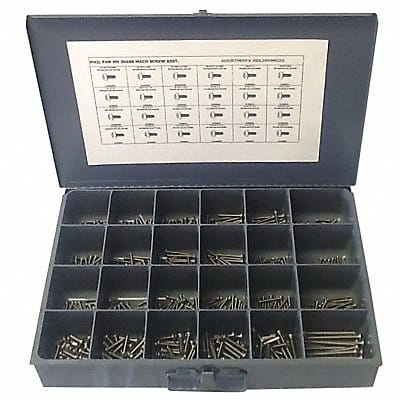 Screw Assortment 600 pcs. 3/4 to 3 L