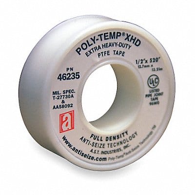 Thread Sealant Tape 1/2 W White