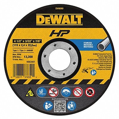 CutOff Whl AO 4-1/2 x.093 x7/8 13300rpm