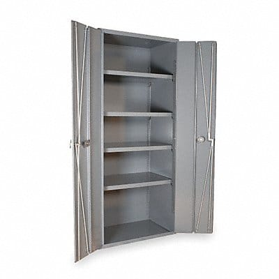 Storage Cabinet 84 x36 x18 Gray 4Shlv