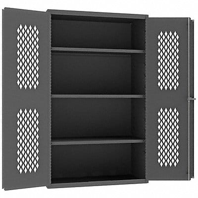 Storage Cabinet 72 x36 x24 Gray 4Shlv