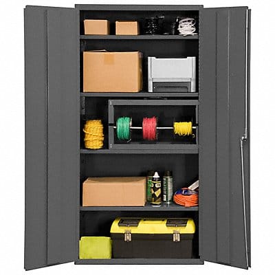 Storage Cabinet 72 x36 x18 Gray 4Shlv