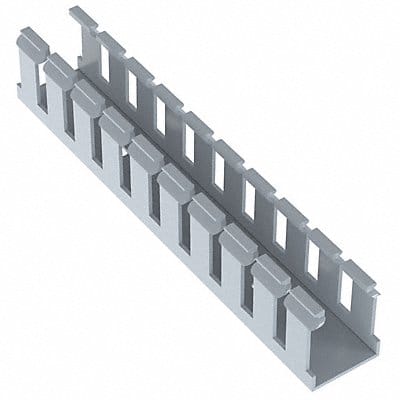 Wire Duct Wide Slot Gray 1.26 W x 1.5 D