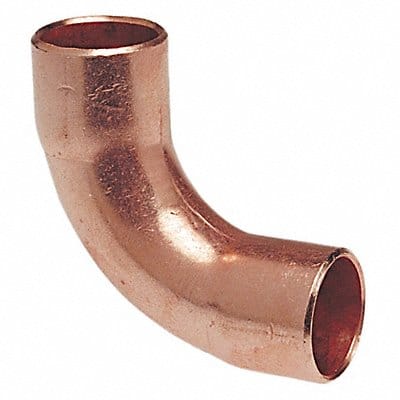 90 Deg Elbow Wrot Copper 1/2 x3/8 CxC