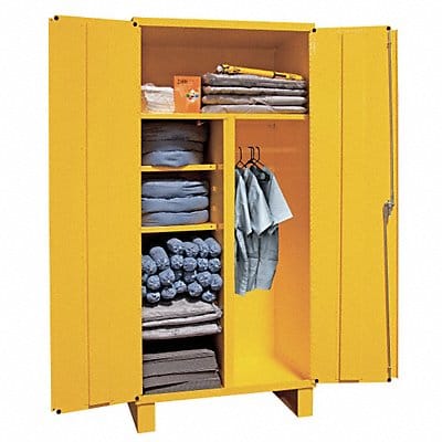 Spill Control Cabinet 78 H 36 W Yellow