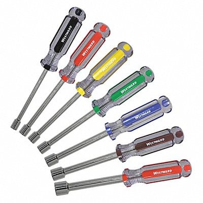 Solid Round Shank Nut Driver Set