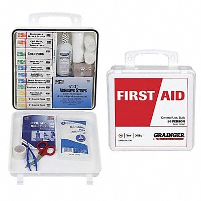 First Aid Kit Bulk White 175 Pcs 50 Ppl