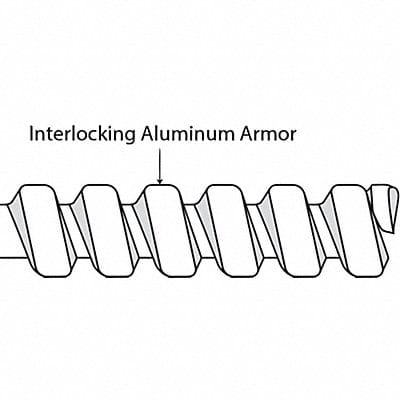 Flex Metal Conduit Aluminum Trd Sz 3/4in