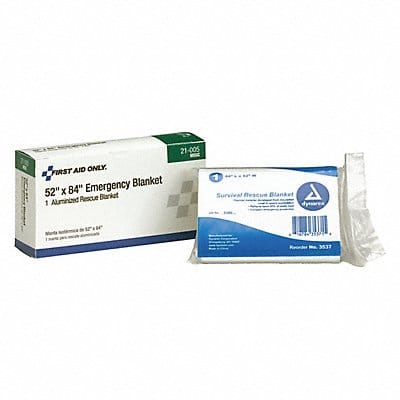 Emergency Blanket Silver 52In x 84In