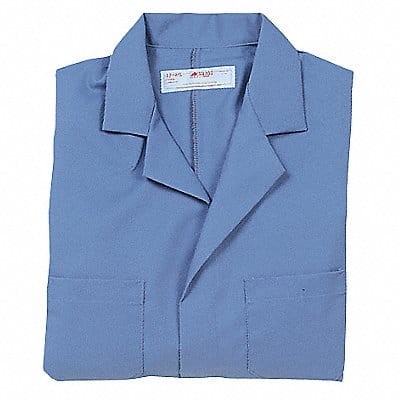 Collared Lab Coat L Blue 43-3/4 in L